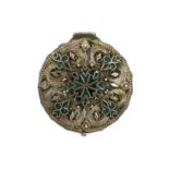 A CLOISONNÉ ENAMELLED SILVER FILIGREE SNUFFBOX