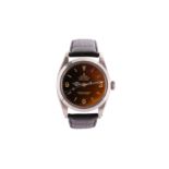 A RARE AND ATTRACTIVE MEN'S ROLEX STAINLESS STEEL AUTOMATIC WRISTWATCH