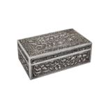 A mid to late 20th century Cambodian unmarked silver casket, circa 1970