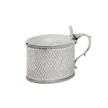 A George III sterling silver mustard pot, London 1784 by Robert Hennell I