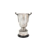 A George VI sterling silver Art Deco trophy vase, Birmingham 1938 by Adie Brothers