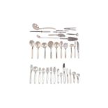 A mid-20th century Danish sterling silver table service of flatware / canteen, Aarhus circa 1954 by