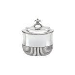 A Victorian sterling silver tea caddy, London 1887 by Francis Boone Thomas