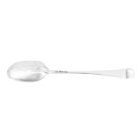 A George II sterling silver hash spoon, London 1754 by John Gorham (reg. 27th June 1739)