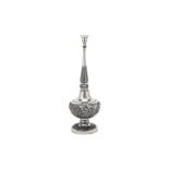 A late 19th century / early 20th century Chinese export silver rose water sprinkler, Canton circa