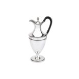 A George III sterling silver wine ewer or hot water pot, London 1779 by Hester Bateman