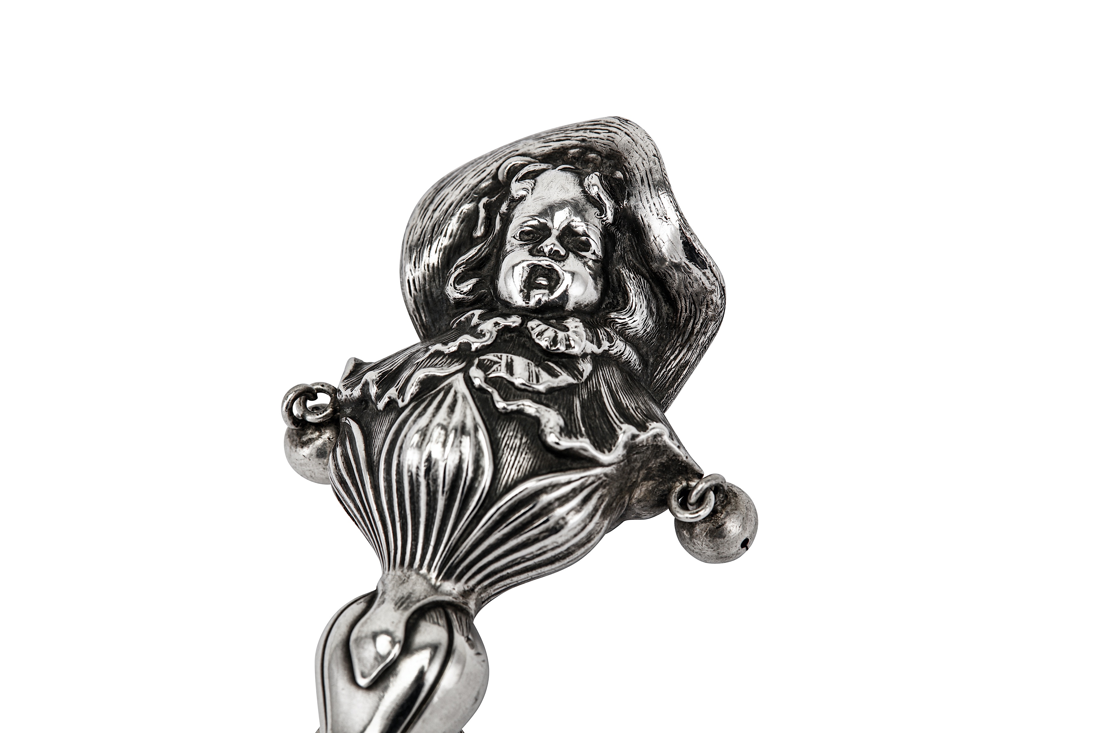 An American sterling silver babies rattle, import marks Birmingham 1904 by Gorham Manufacturing Co - Image 3 of 4