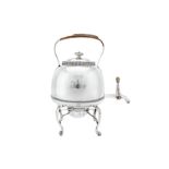Duchess of St Albans – An important George III sterling silver kettle on burner stand, London 1812