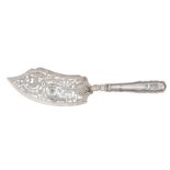 A mid-19th century Austrian 13 loth (812 standard) silver fish slice, Vienna 1840 by TSM CK (?)