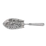 An Alexander III / Nicholas II Russian 84 Zolotnik (875 standard) silver fish slice, Moscow circa