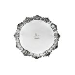 A George II sterling silver salver, London 1748 by John Robertson II (reg. 3rd July 1739), also