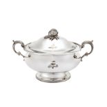 A mixed group, comprising a Victorian silver plated (EPNS) soup tureen, Birmingham 1856 by