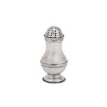 A rare American mid-18th silver pepper caster, Philadelphia circa 1740-50 by Phillip Syng jr