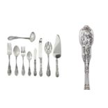 Mythologique pattern - An early 20th century American sterling silver table service of flatware /