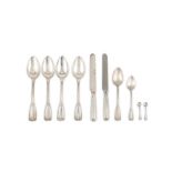 A selection of American sterling silver flatware, New York circa 1910 by Tiffany & Co