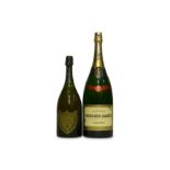 Dom Perignon 1980 and Perrier Jouet Magnum NV.