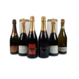 An assortment of new world Sparkling wines