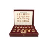 'The Empire Collection' silver gilt proof replica stamps,