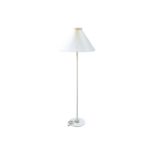 Le Klint, a Danish white painted metal standard lamp