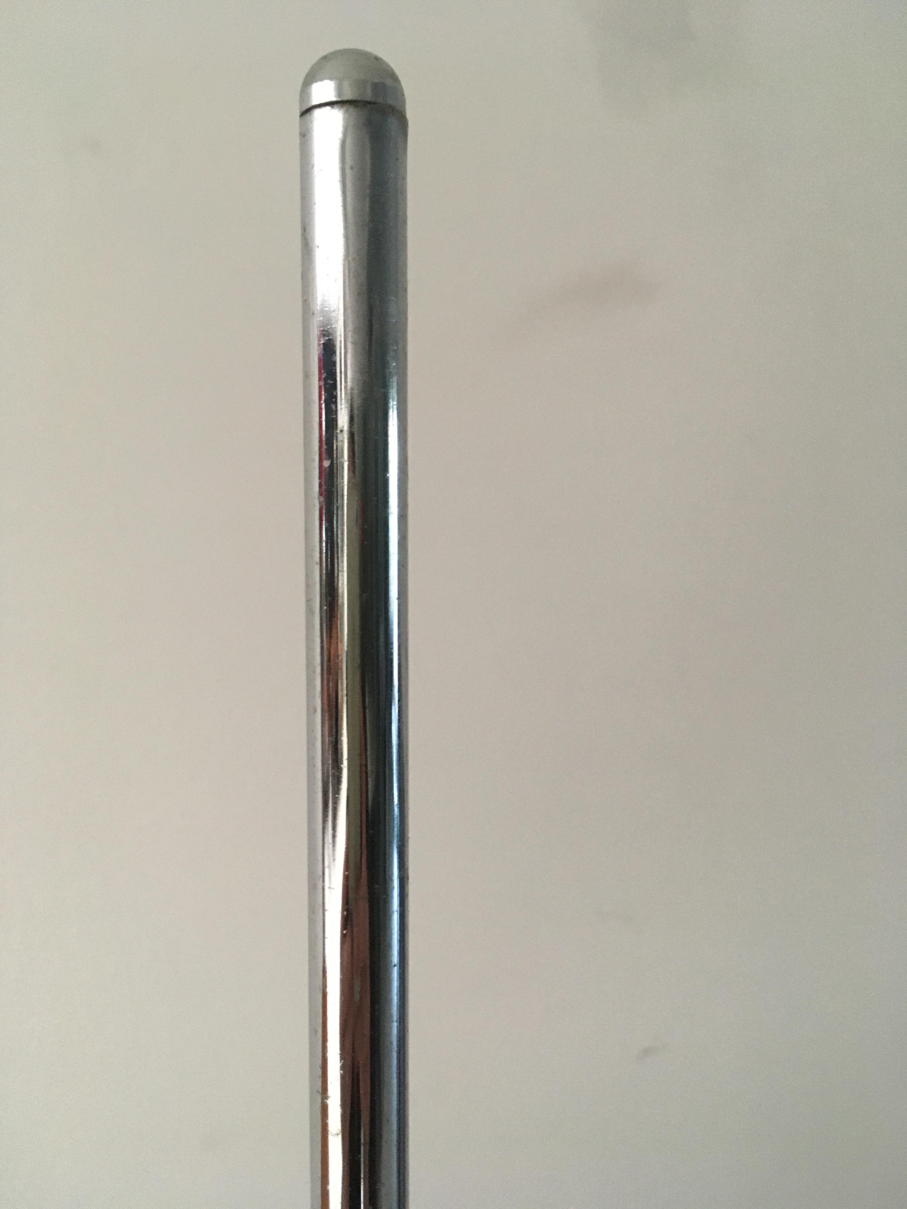 Harvey Guzzini, a circa 1970's Italian adjustable chrome standard lamp - Image 6 of 8