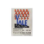 Yale Glee Club, lithographic poster,