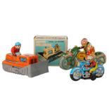 Three Japanese tin plate toys