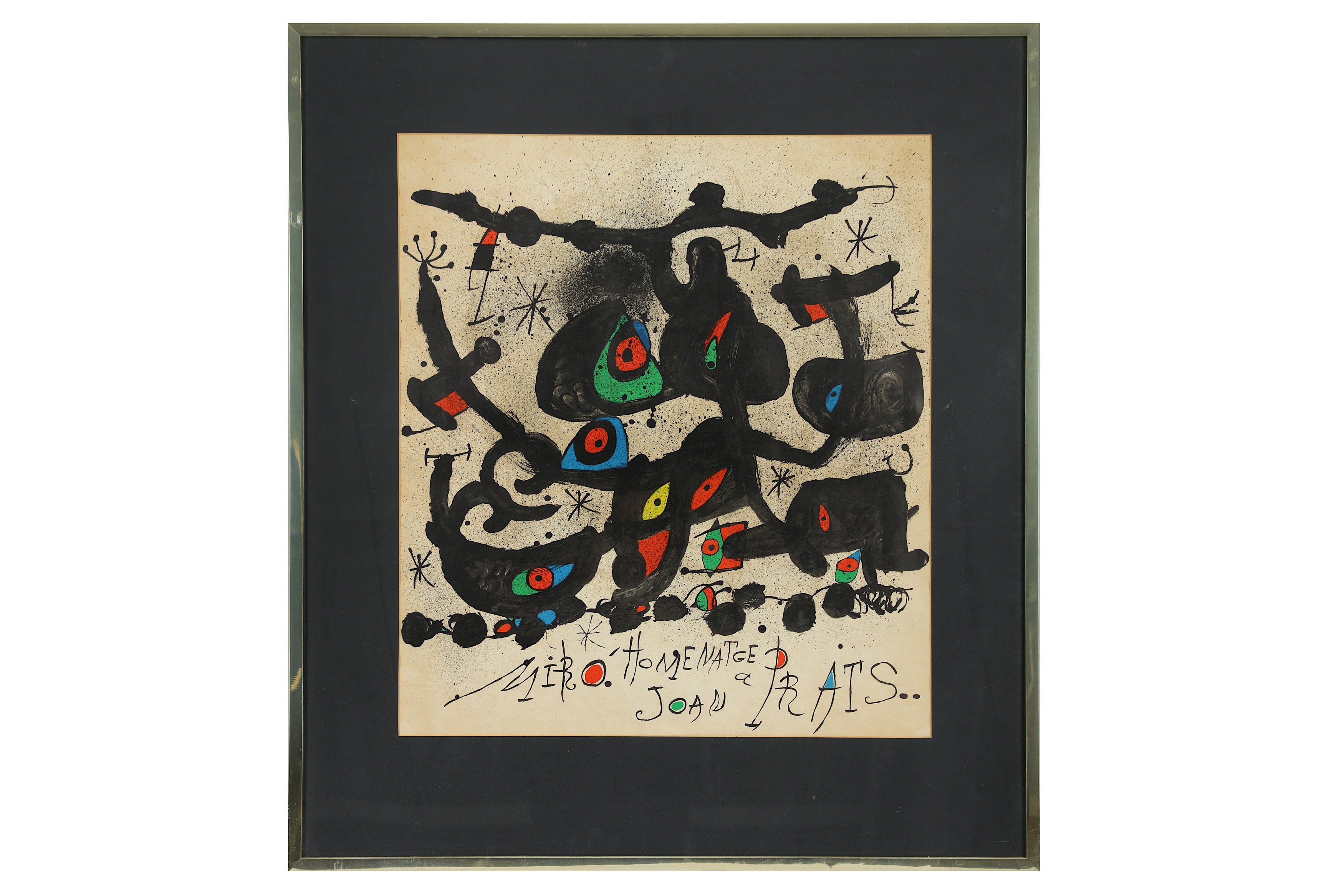 JOAN MIRÓ (SPANISH 1893 - 1983) Homenatge a Joan Prats, 1971 (Maeght 735) Lithograph printed in