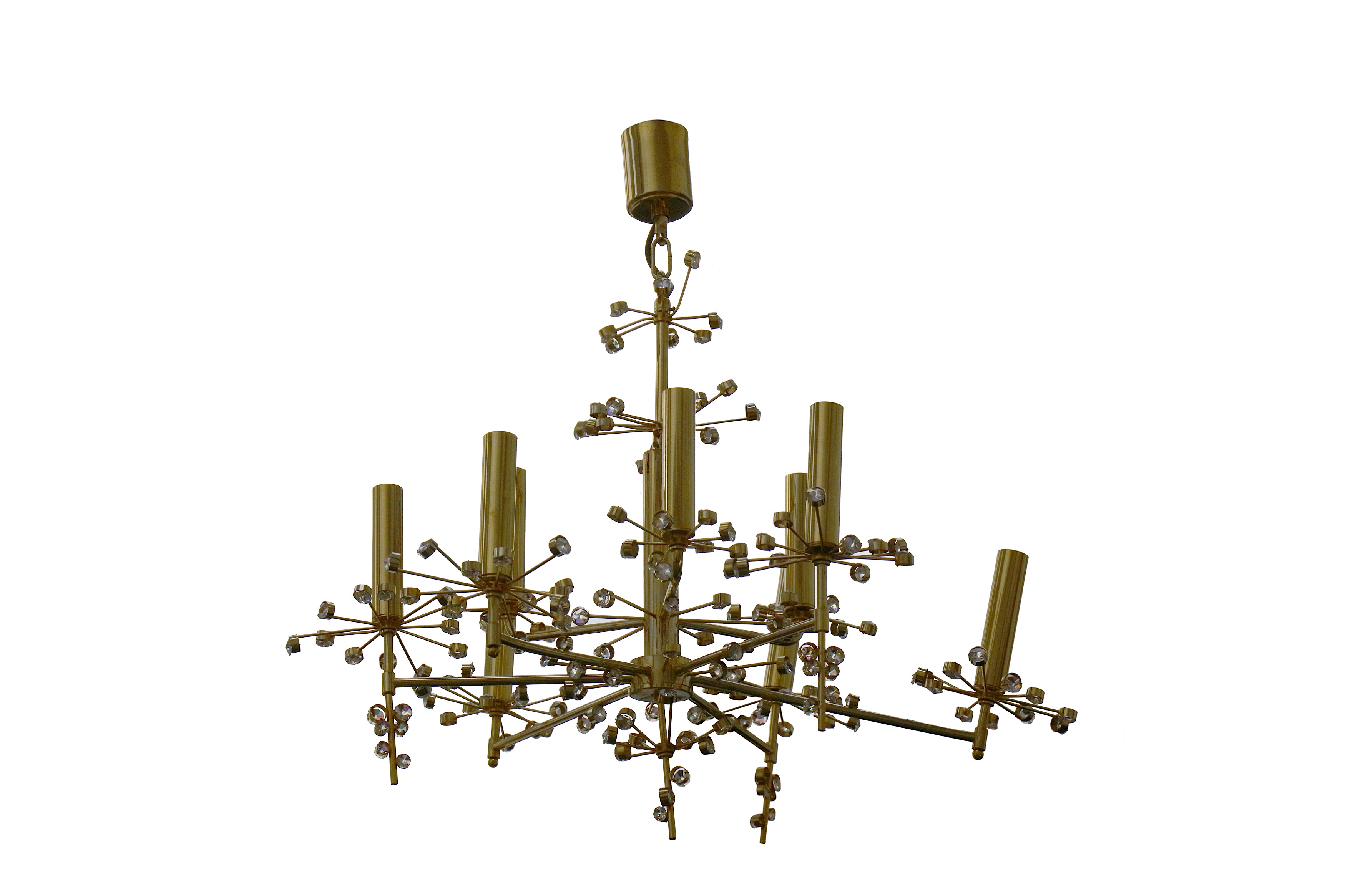 A Palwa five branch chandelier,