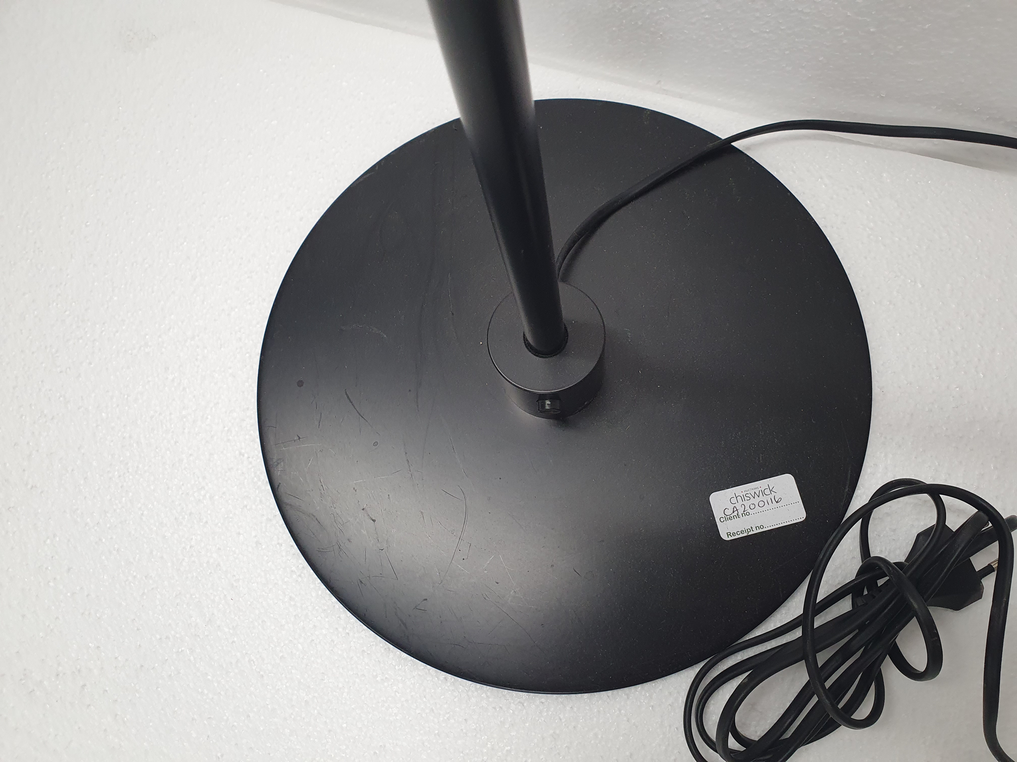 Le Klint, a Danish black painted metal standard lamp - Bild 3 aus 5