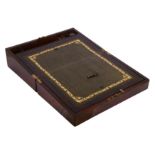 A Victorian rosewood writing slope