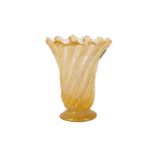 A 20th Century Murano glass vase in the manner of Barovier