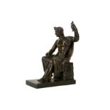 An early 20th century patinated bronze figure of a Roman emperor