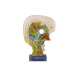 Manner of Mario Badioli - An abstract Italian Murano Glass sculpture of a head
