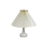 Le Klint, a Danish model 311 opaline glass table lamp