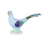 A Herend porcelain pheasant