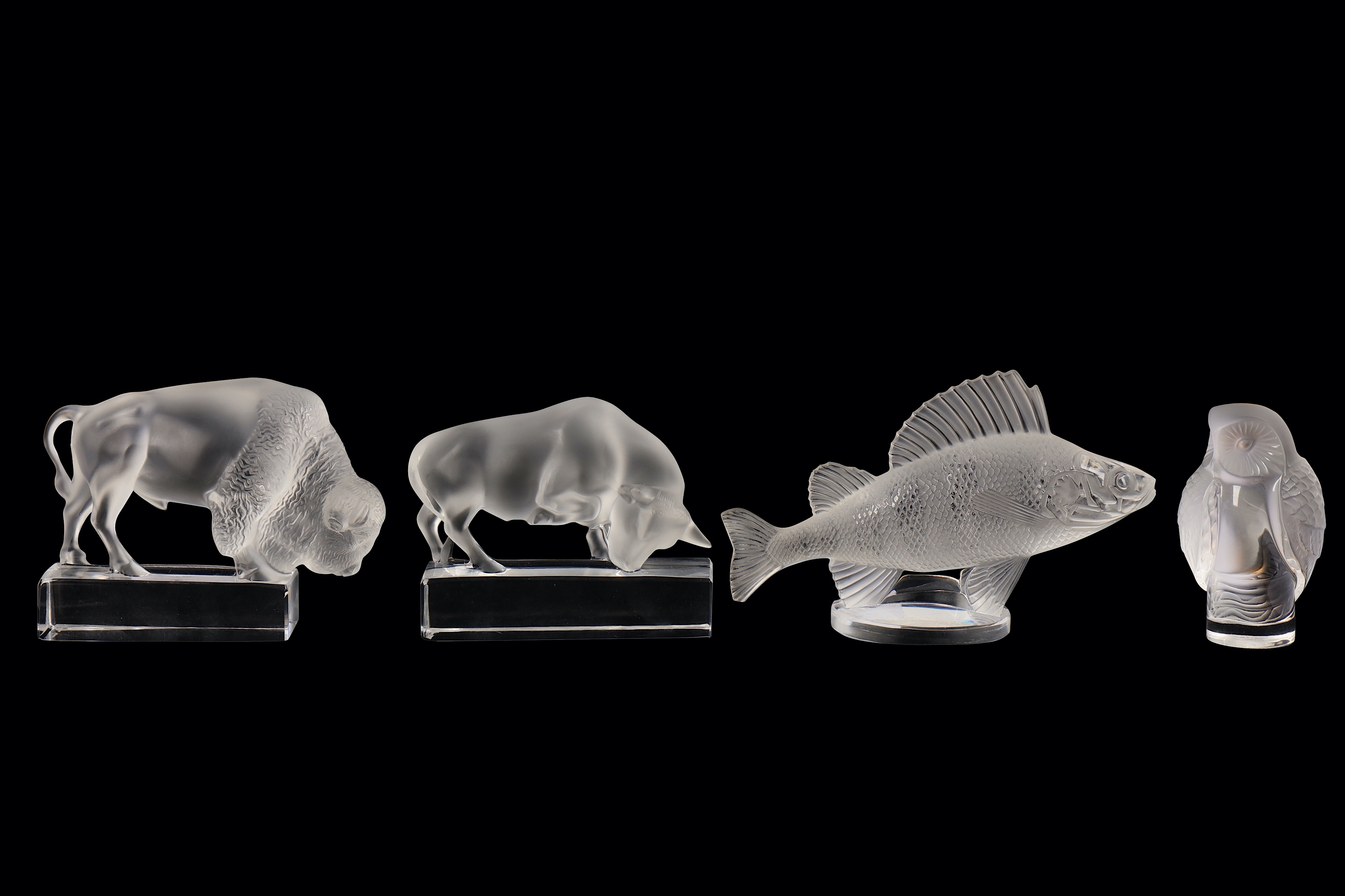 A group of Lalique frosted glass animal figures - Image 2 of 4