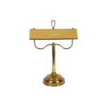 A French Empire style brass desk lamp