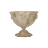 Murano glass pedestal bowl and vase