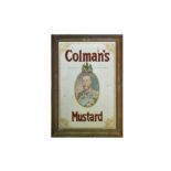 A George V Colman's Mustard advertising mirror