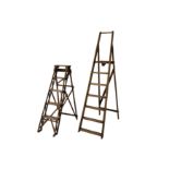 Two early 20th Century step ladders