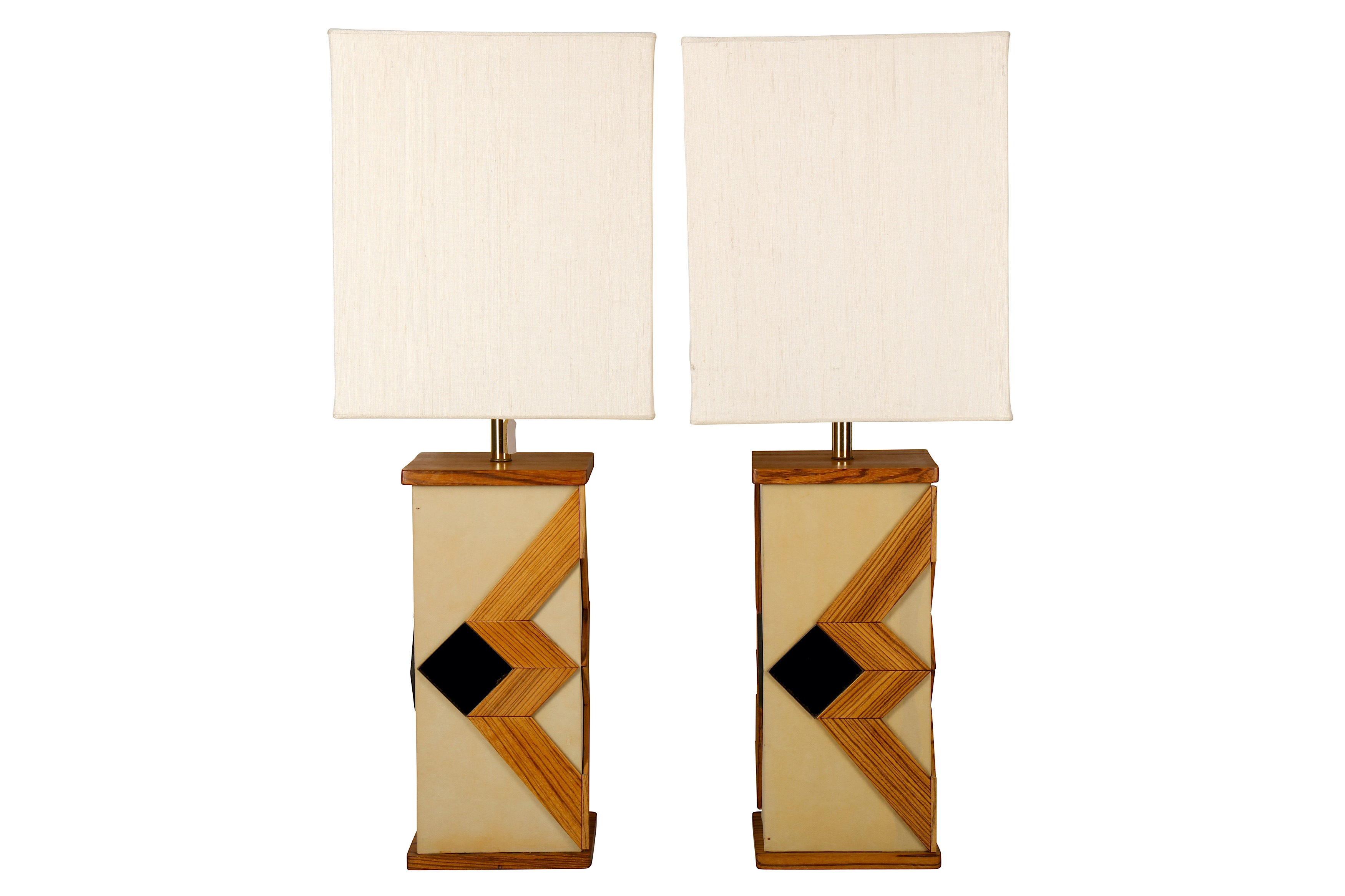 A pair of 1970s large table lamps,