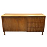 John Widdicomb, Grand Rapids, Michigan, a circa 1960's walnut sideboard