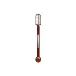 An early 19th Century mahogany stick barometer, by Joseph Somalvico & Co