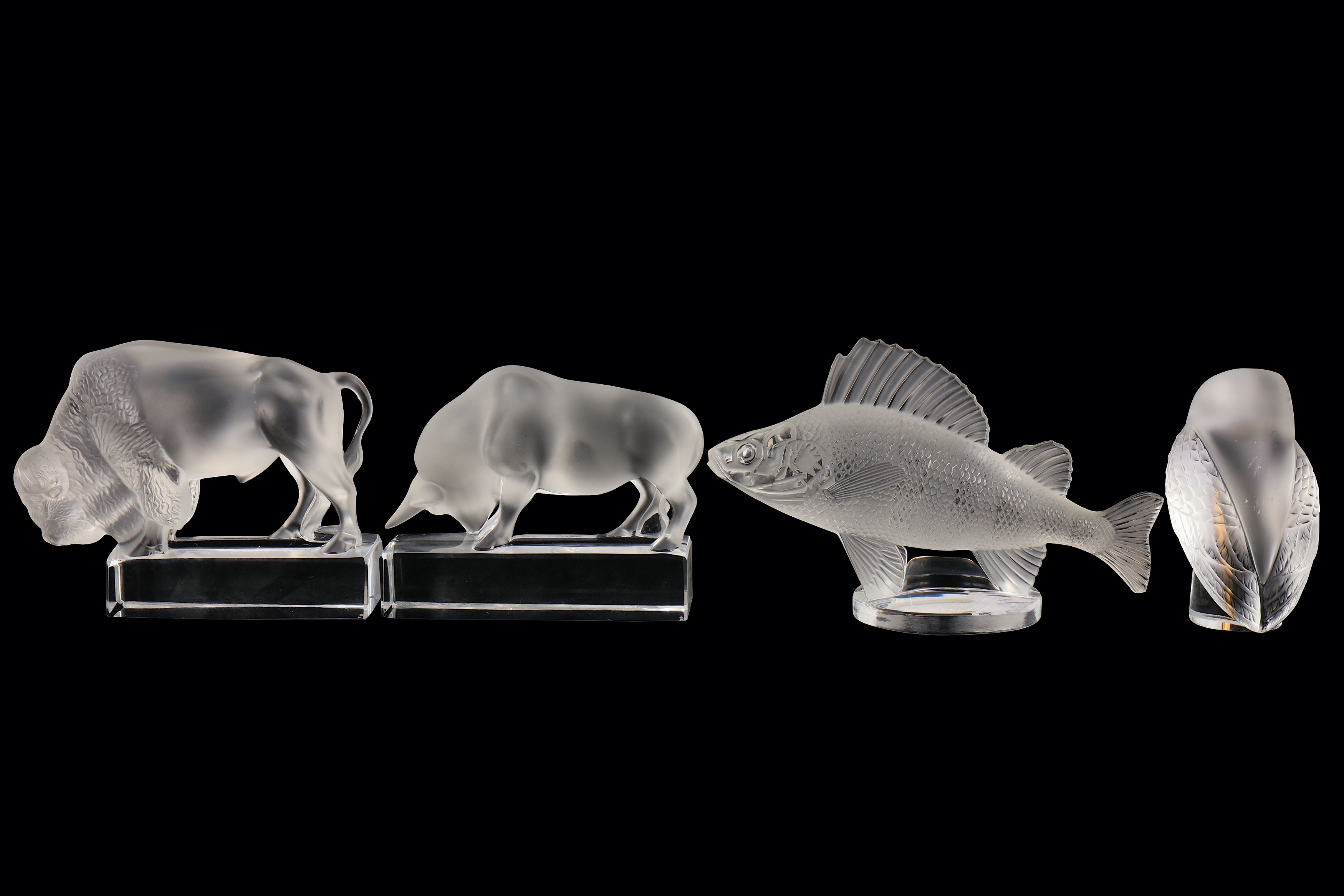 A group of Lalique frosted glass animal figures - Image 3 of 4