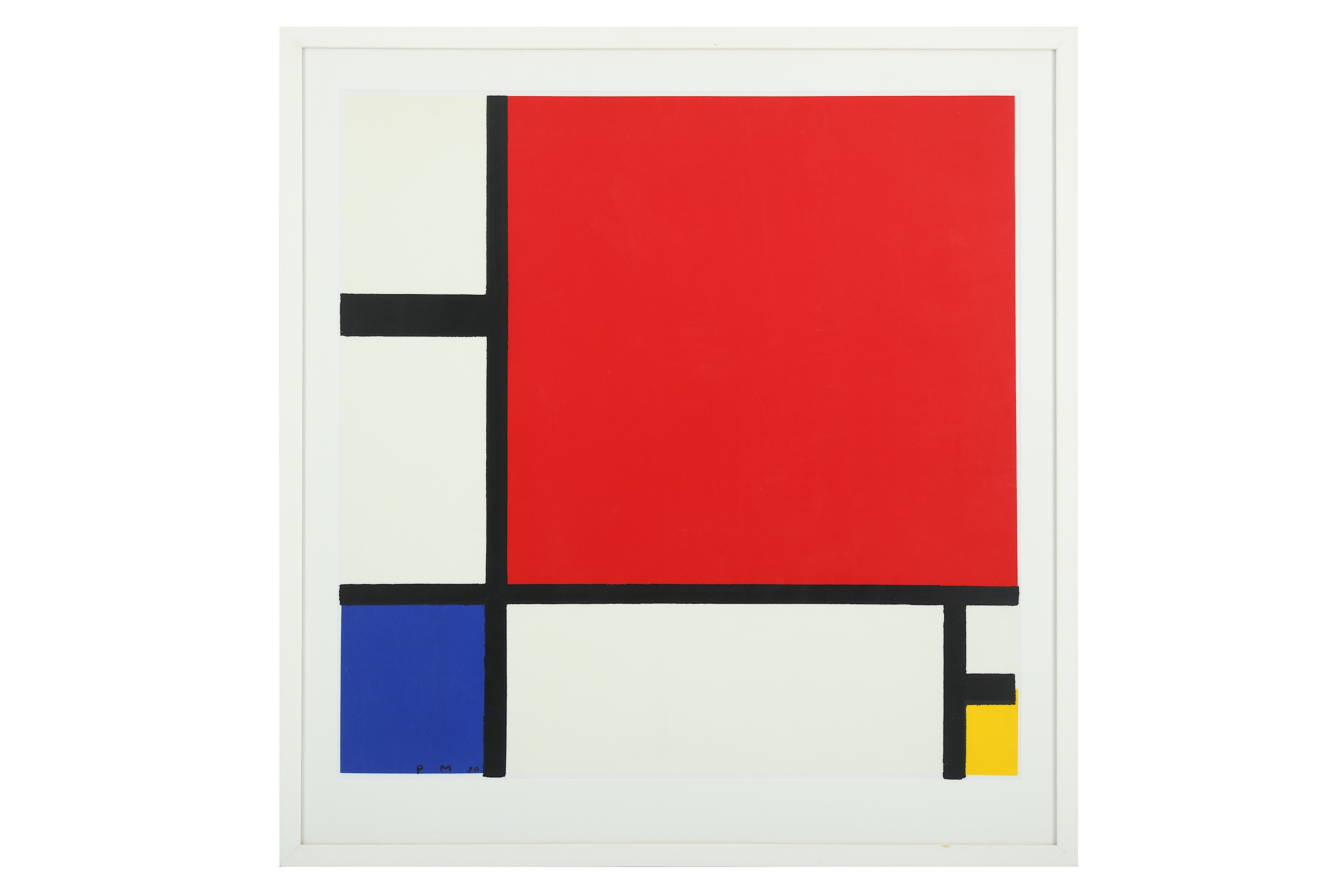 AFTER PIET MONDRIAN (DUTCH 1872-1944) Composition with Red Blue and Yellow Lithograph printed in