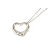A heart pendant necklace, by Elsa Peretti for Tiffany & Co.