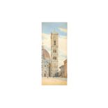 A. MARRANI (ITALIAN LATE 19TH CENTURY) Campanile di Giotto, Florence Signed A Marrani (lower