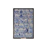 An 18th - 19th century Dutch Delft tiled panel