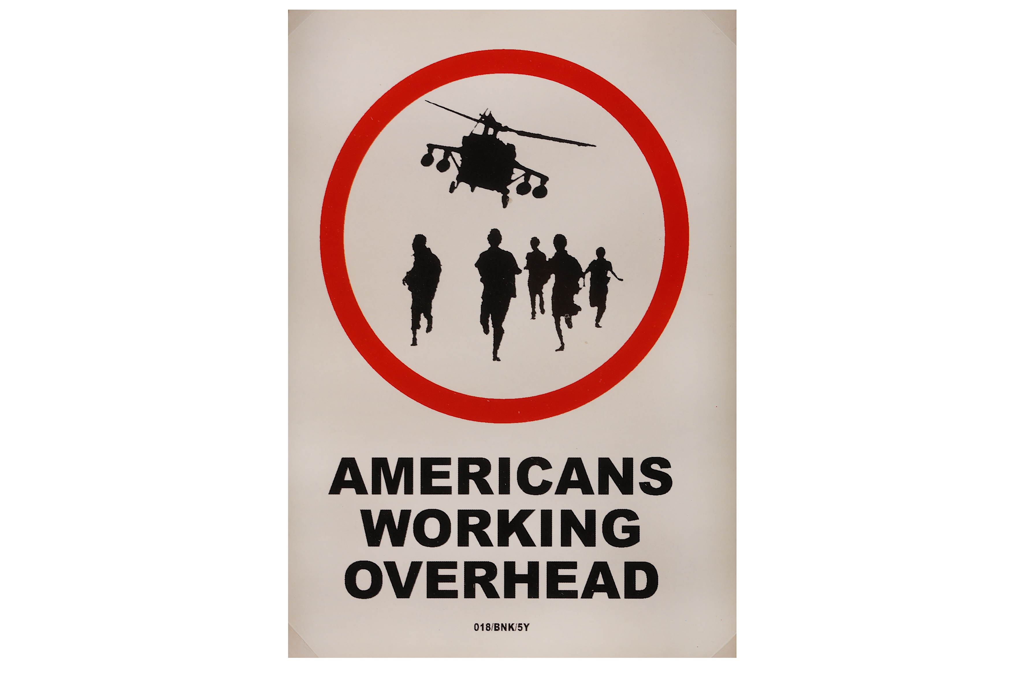 § Banksy (British, b.1974), 'Americans Working Overhead'