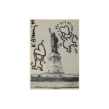 Keith Haring (American, 1958-1990), 'Pop Statue of Liberty'